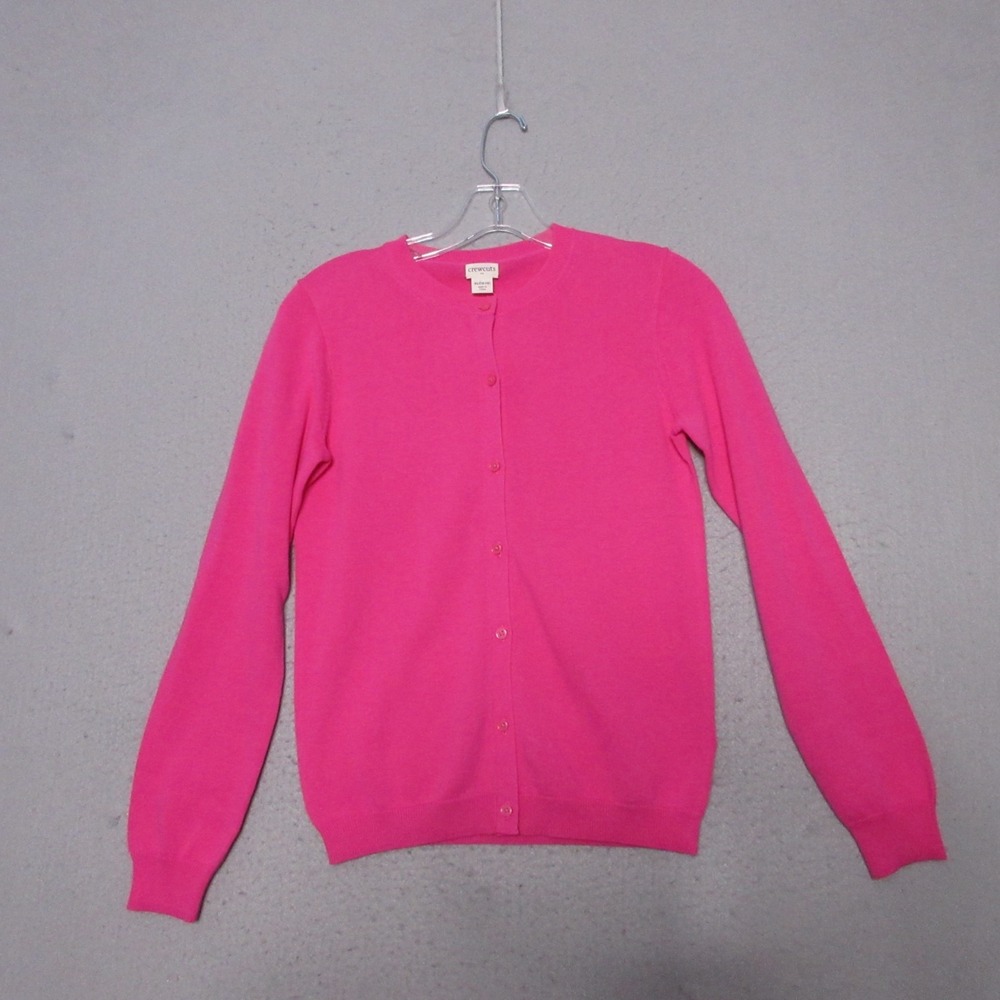 J Crew Crew Cuts Casey Cardigan Girls XL Pink Preppy Academia Timeless NWT